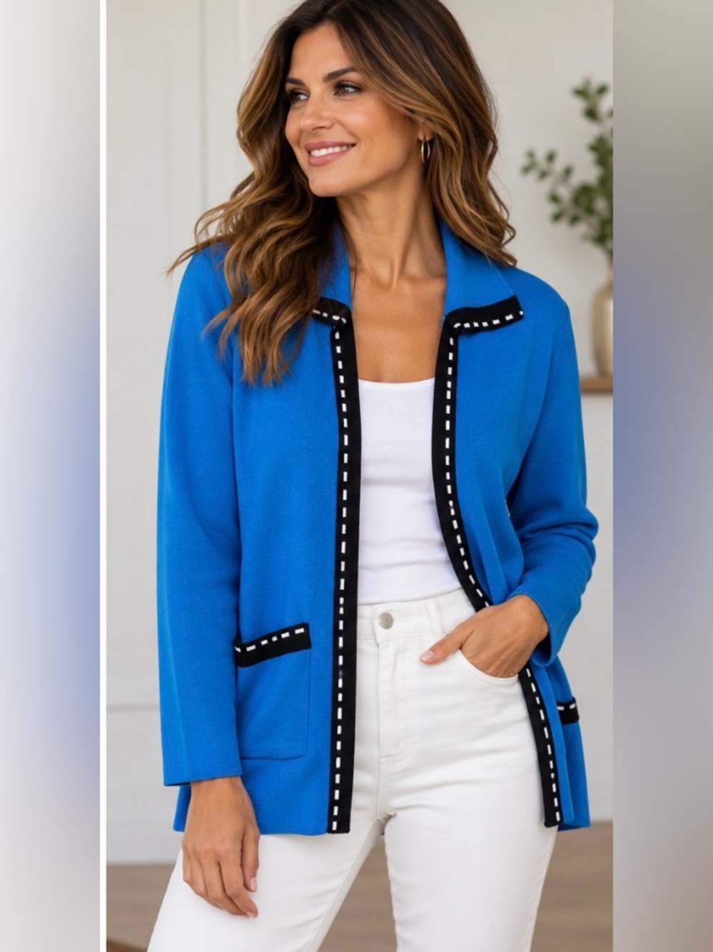 Misook blue cardigan Sz,XL